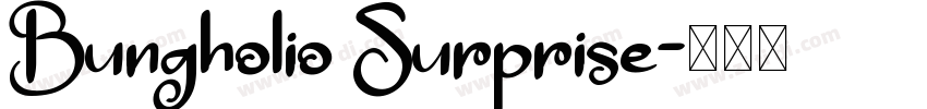 Bungholio Surprise字体转换